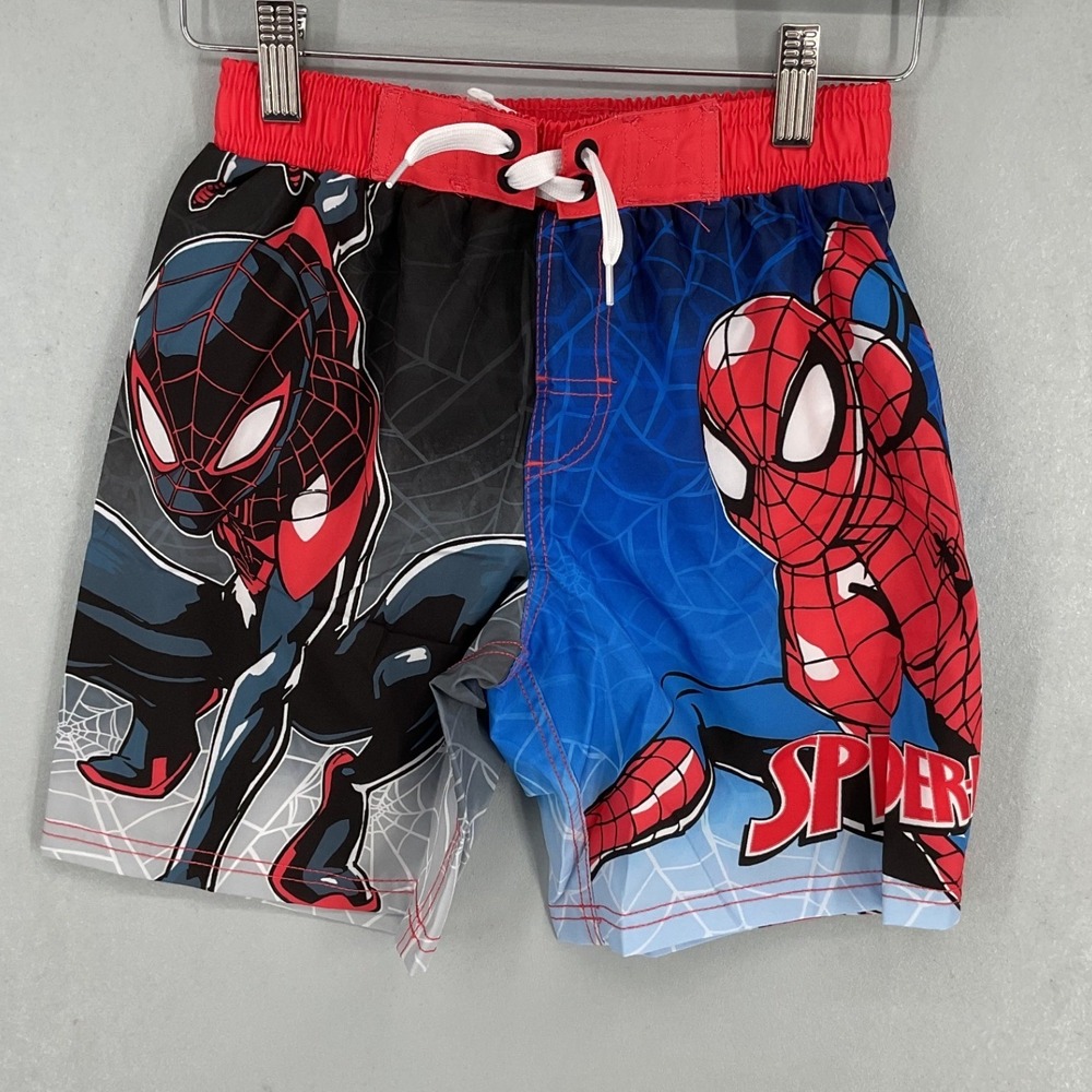 Marvel Boys Spiderman Swim Shorts UV50 Graphic Board Shorts Size 8
